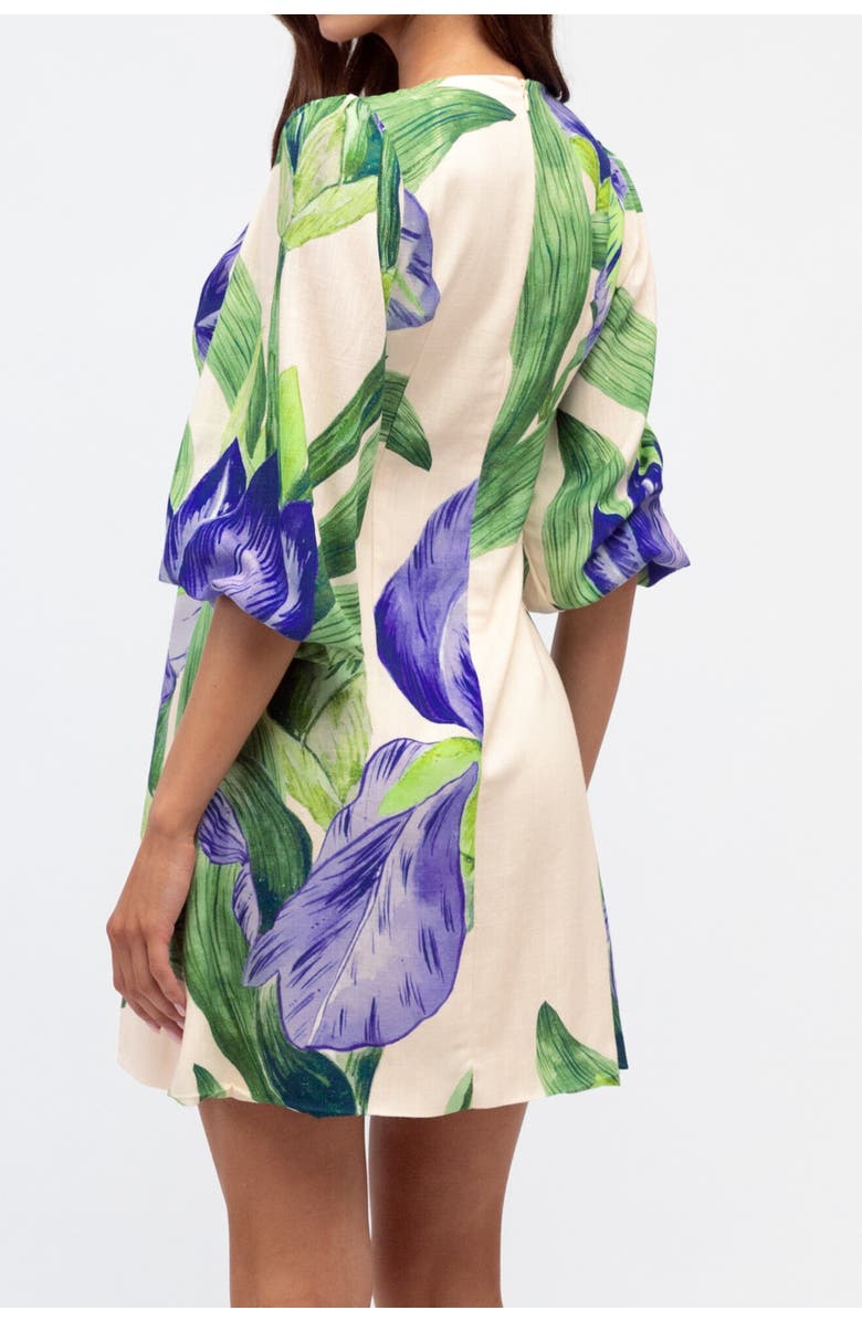 White Closet V-Neck Mini Dress Sweet Iris, Alternate, color, White