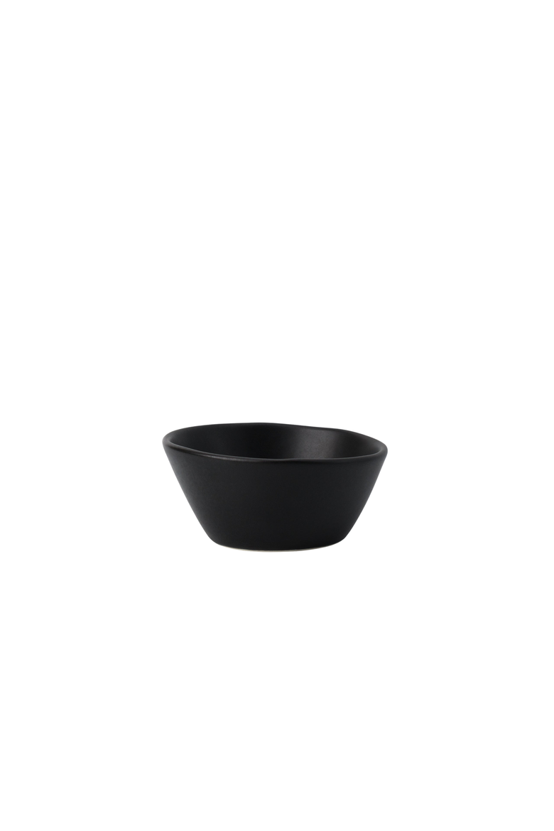 Skali Coupe Dinnerware Set, Alternate, color, Matte Black 5 Piece