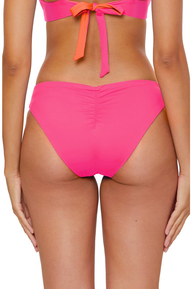 Reversible Hipster Bikini Bottoms, Alternate, color, PUNCH/ CORAL ROSE