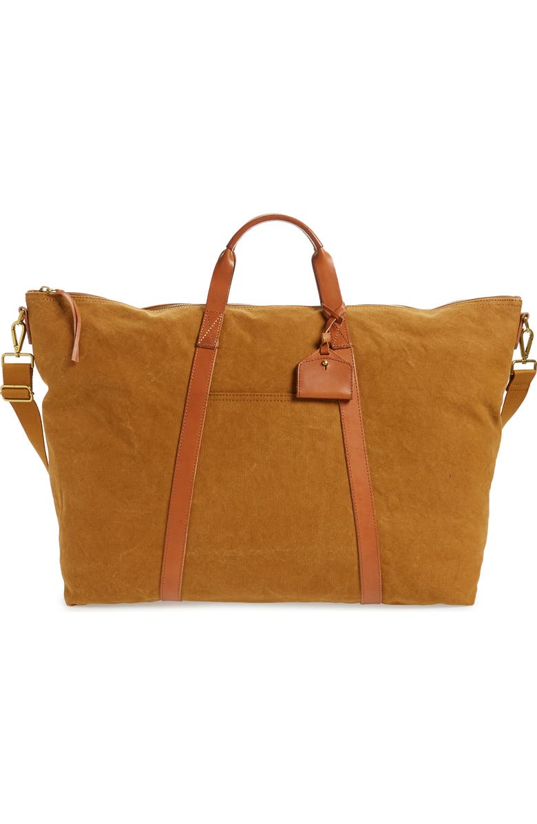 Madewell Canvas Overnight Bag, Main, color,