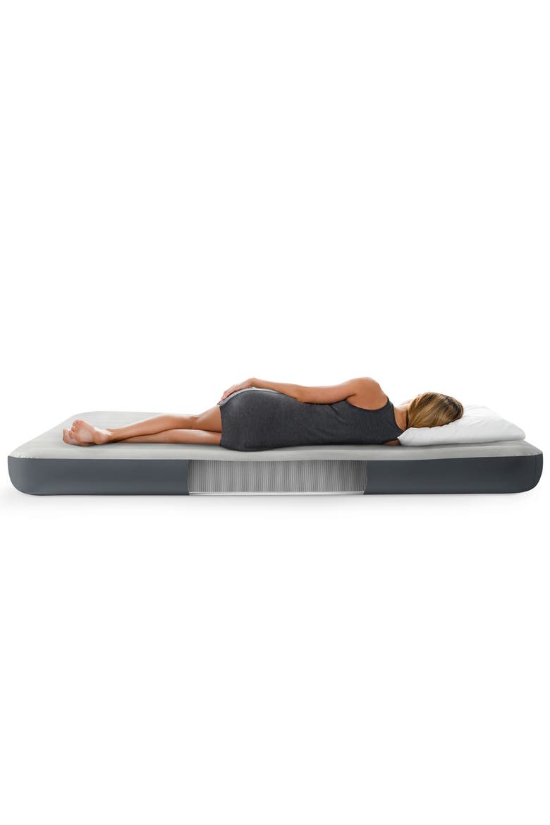 Intex Queen 10" Dura-Beam Fiber-Tech Air Mattress, Alternate, color, Gray