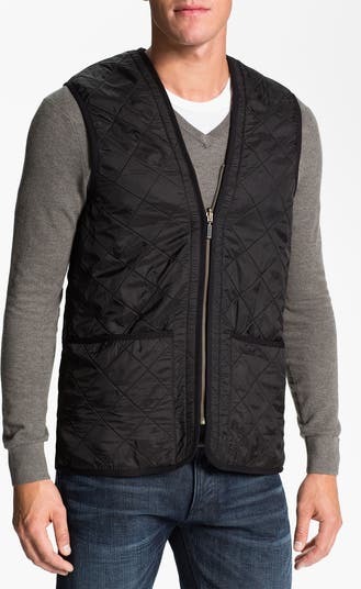 Barbour Polarquilt 2024 Black Waistcoat/Zip-In Liner