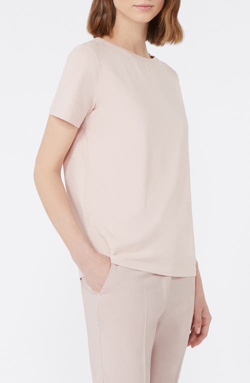 Weekend Max Mara Crewneck Jersey T-shirt In Pink