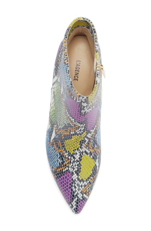 L'agence Jeanne Block Heel Bootie In Multi