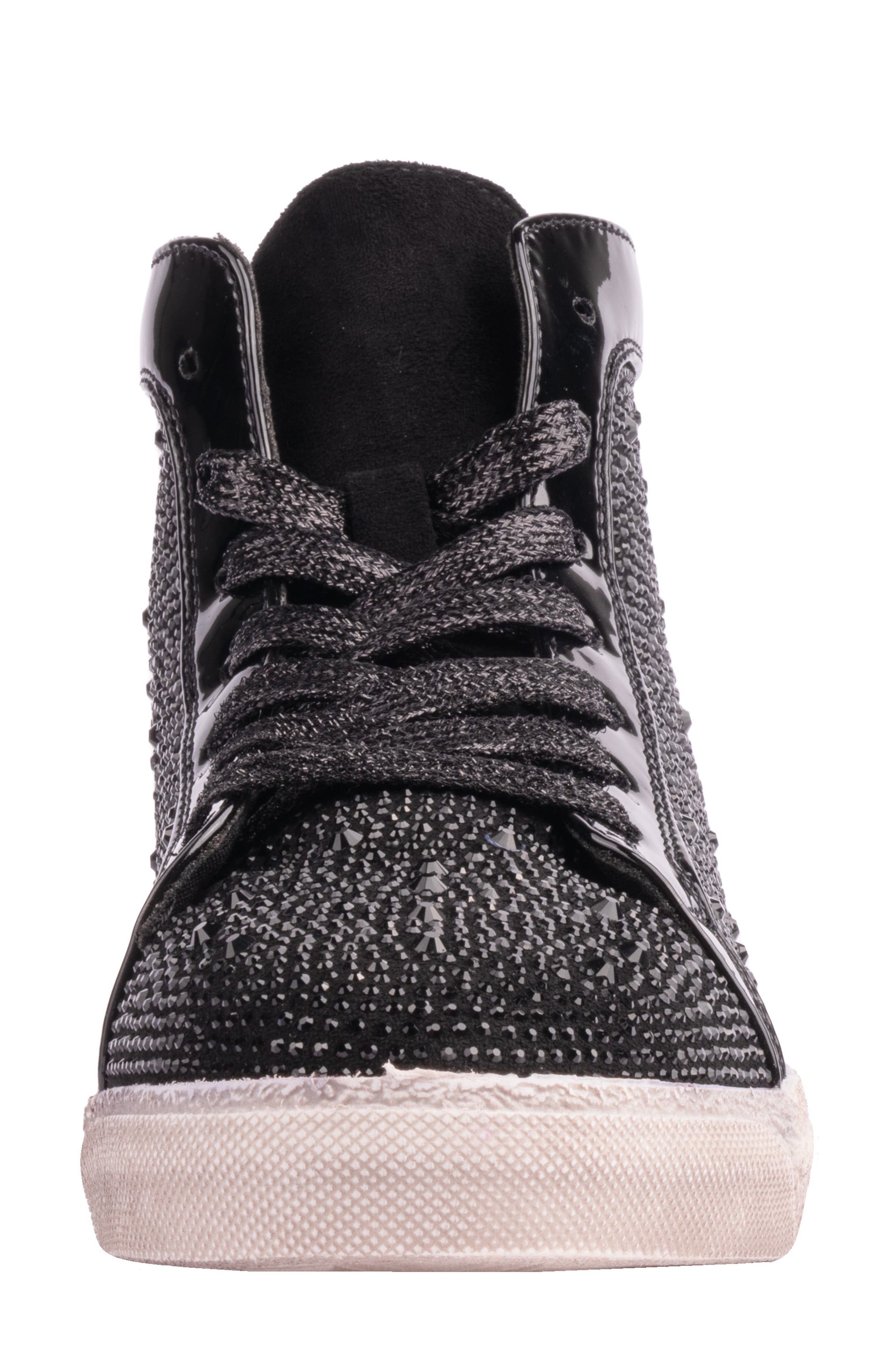 NINETY UNION Foxy High Top Sneaker, Alternate, color, Black