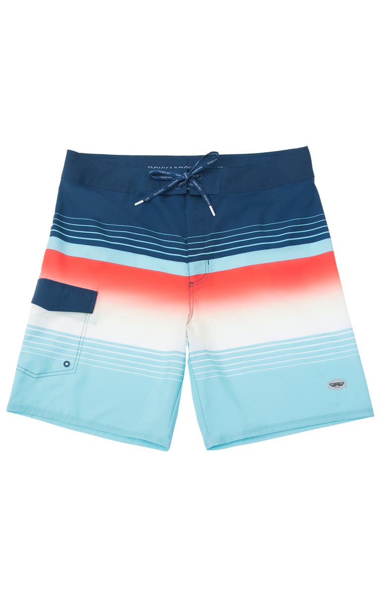 Rokka&Rolla 4-Way Stretch Performance Board Shorts, Alternate, color, Hawaiian Slush