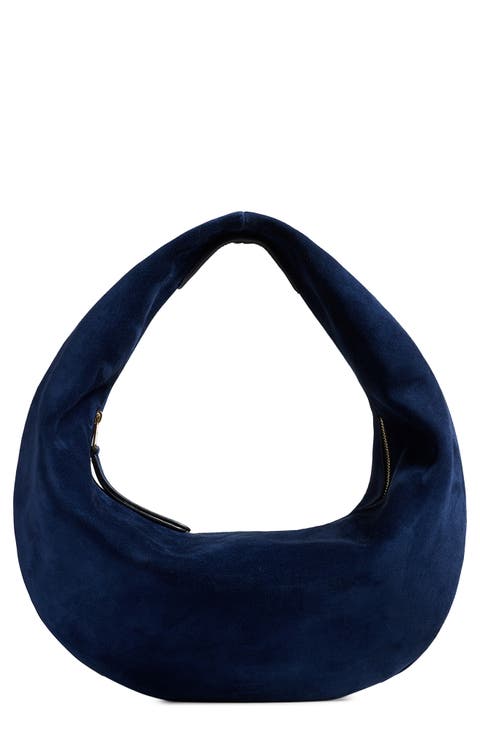 Medium Olivia Suede Hobo Bag