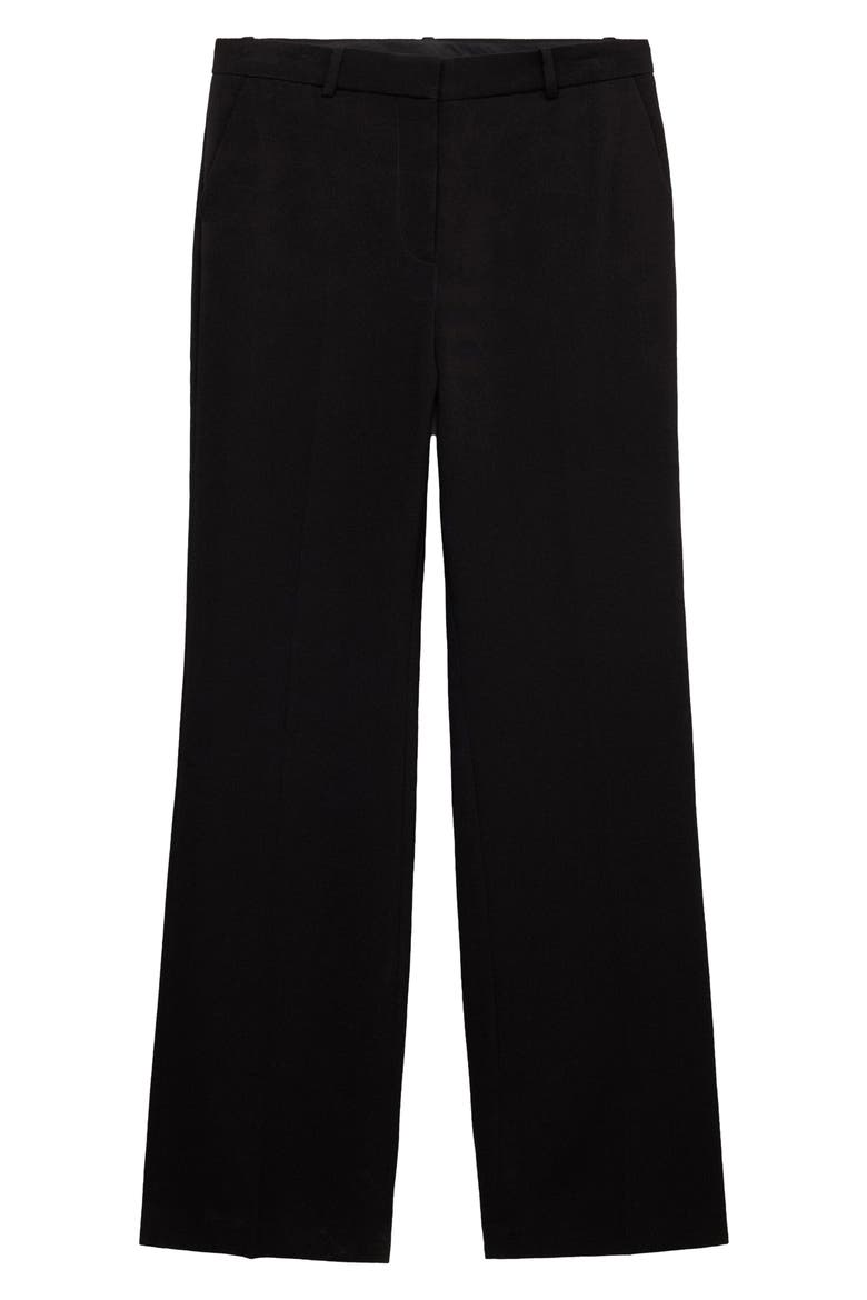 Straight Suit Trousers, Main, color, BLACK