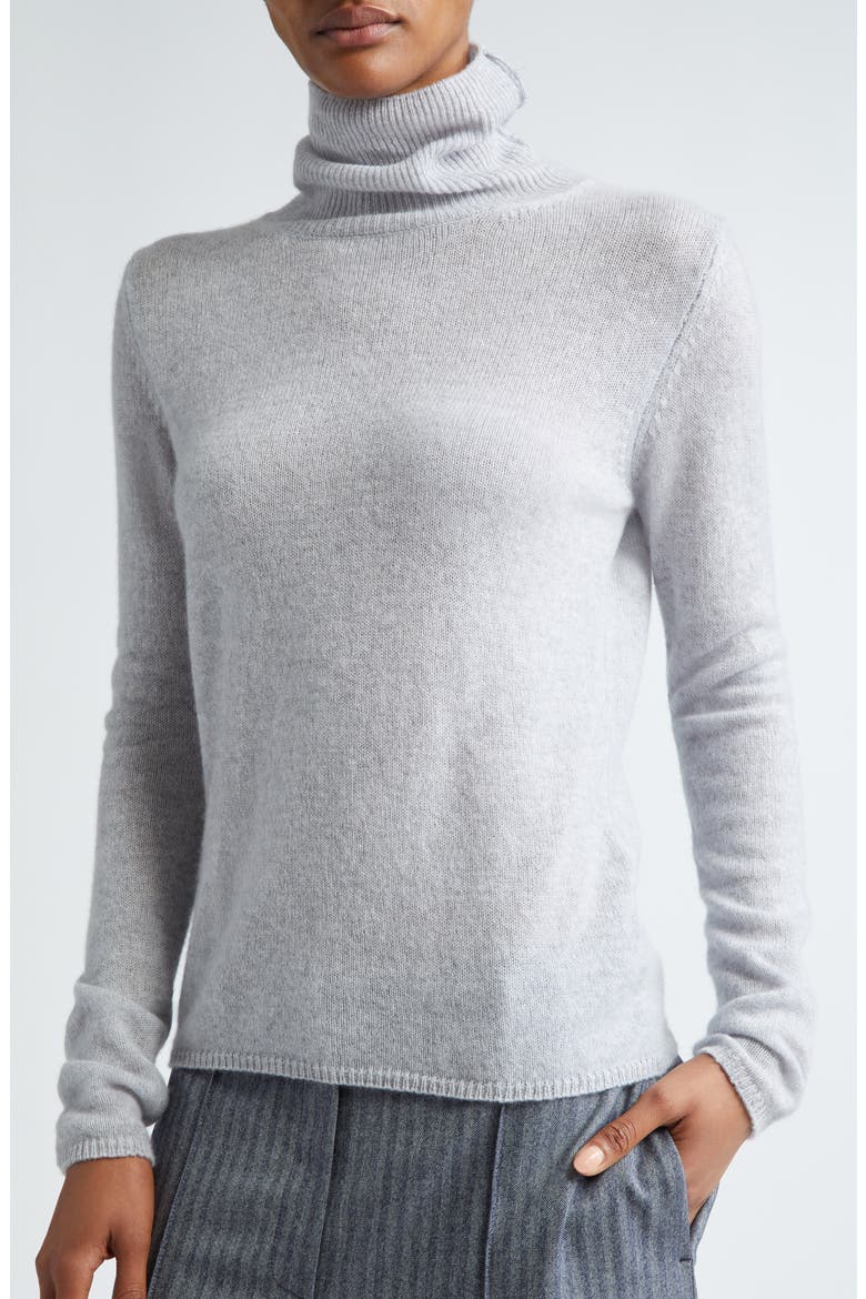 Cashmere Turtleneck Sweater, Alternate, color, GREY