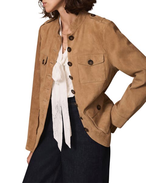 Suede Military Jacket