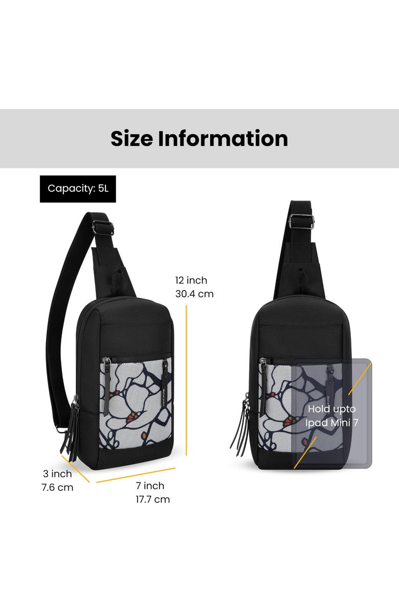 Sherpani Metro Anti Theft Travel Sling Bag Backpack, Alternate, color, Sakura