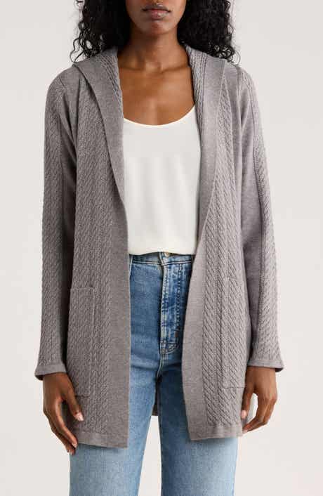 CYRUS Cable Knit Hooded Cardigan