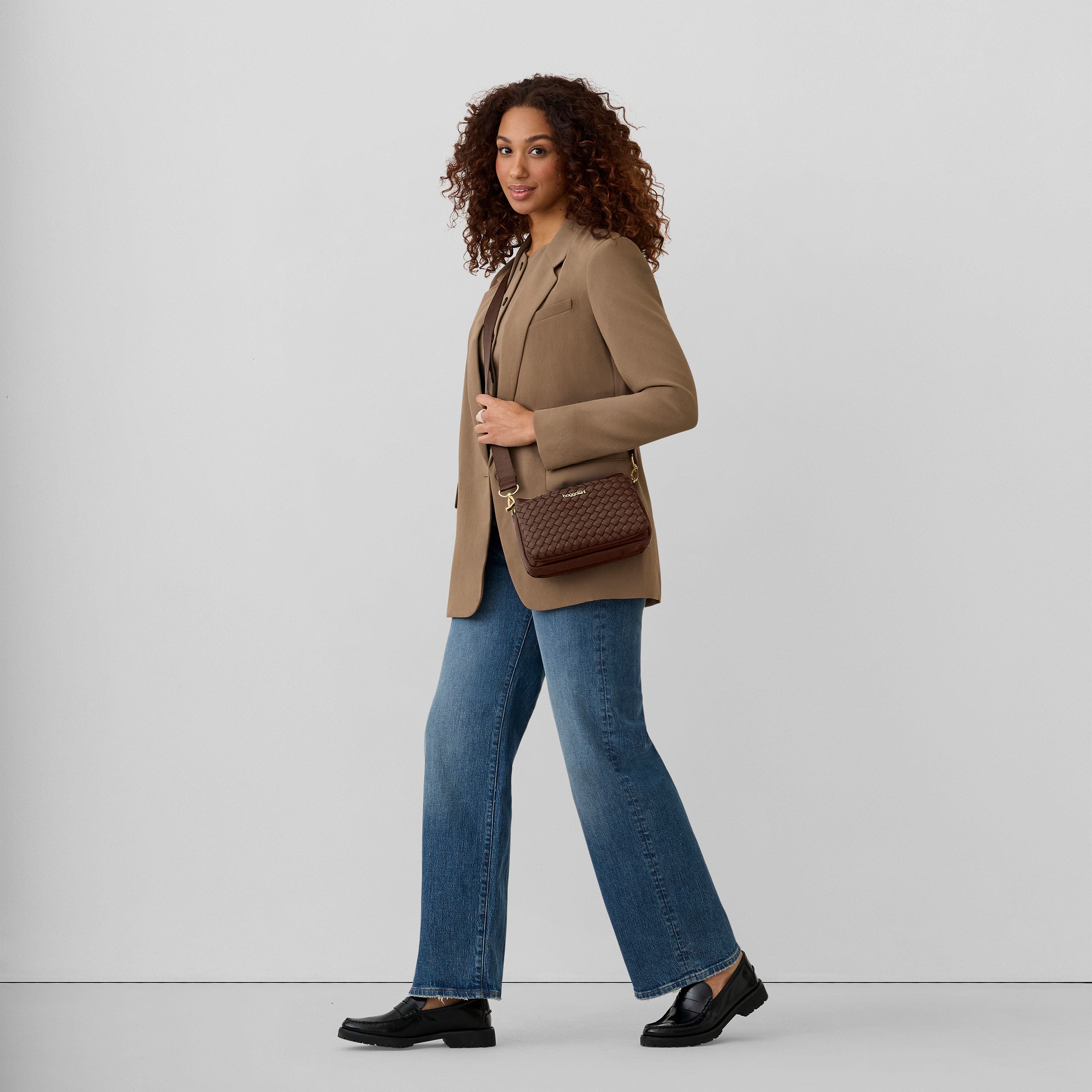 Perry Woven Crossbody, Alternate, color, Ganache Woven Twill