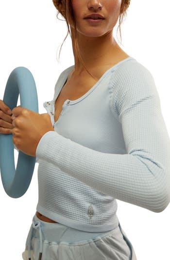 Bail Out Crop Thermal Knit Top