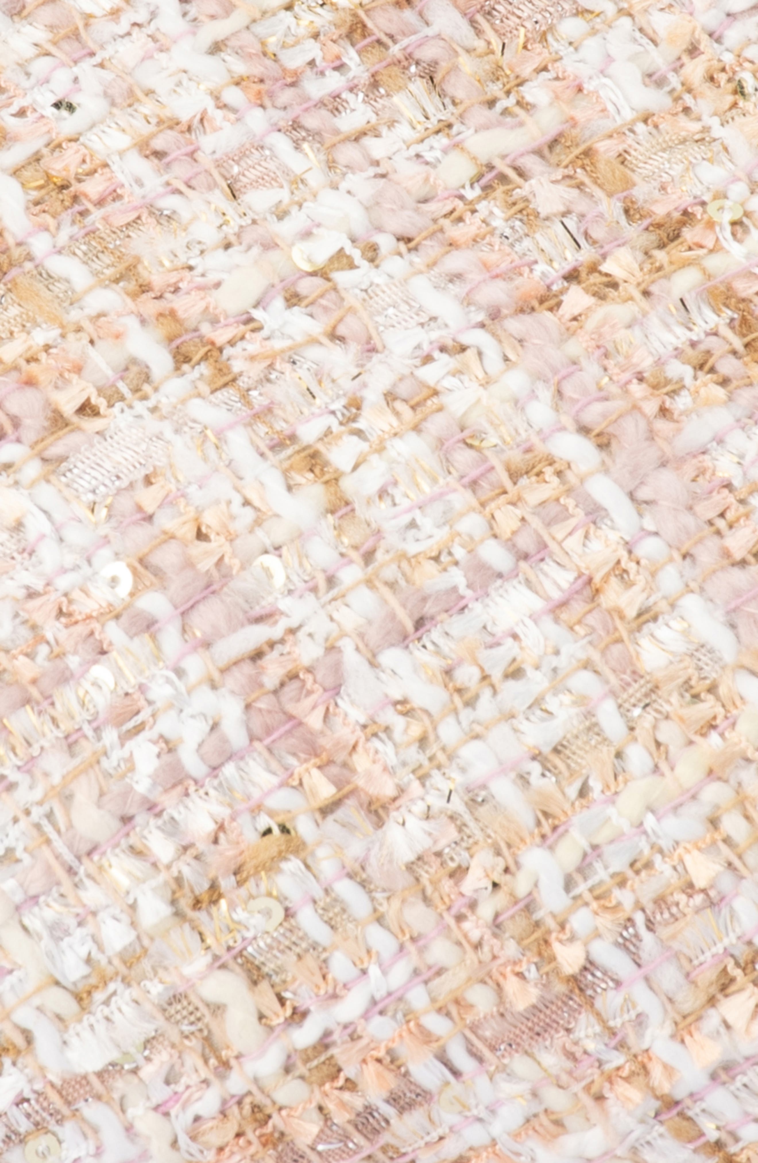 Mia Bouclé Clutch, Alternate, color, BLUSH