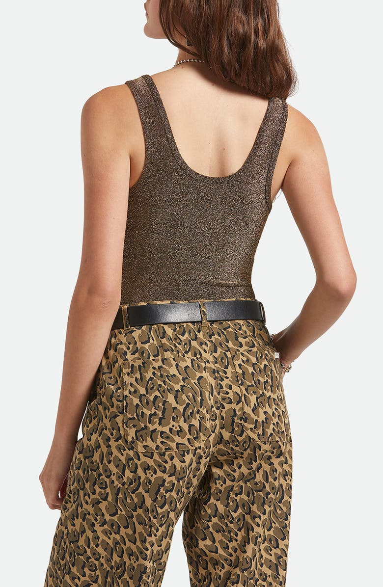 Brixton Off Duty Tank, Alternate, color, Gold Metallic