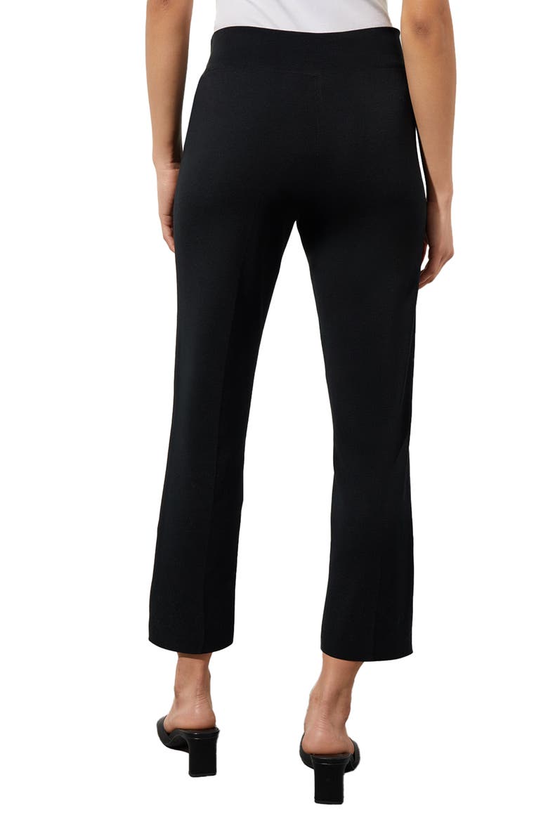 Pull-On Straight Leg Ankle Pants, Alternate, color, BLACK