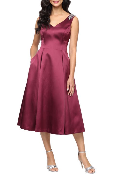 Sleeveless Mikado Midi Dress