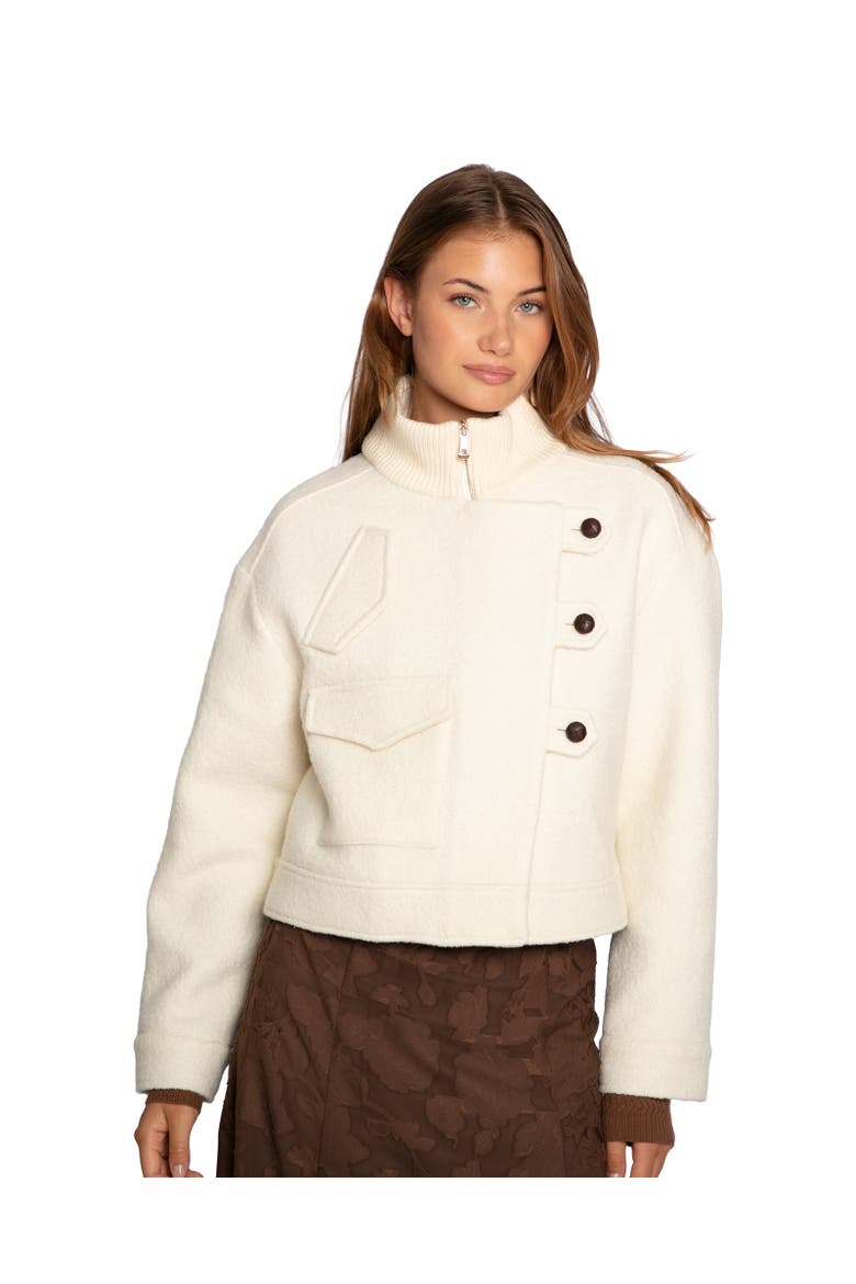 Crystal Skies Cropped Wool Rib Jacket, Main, color, Natural