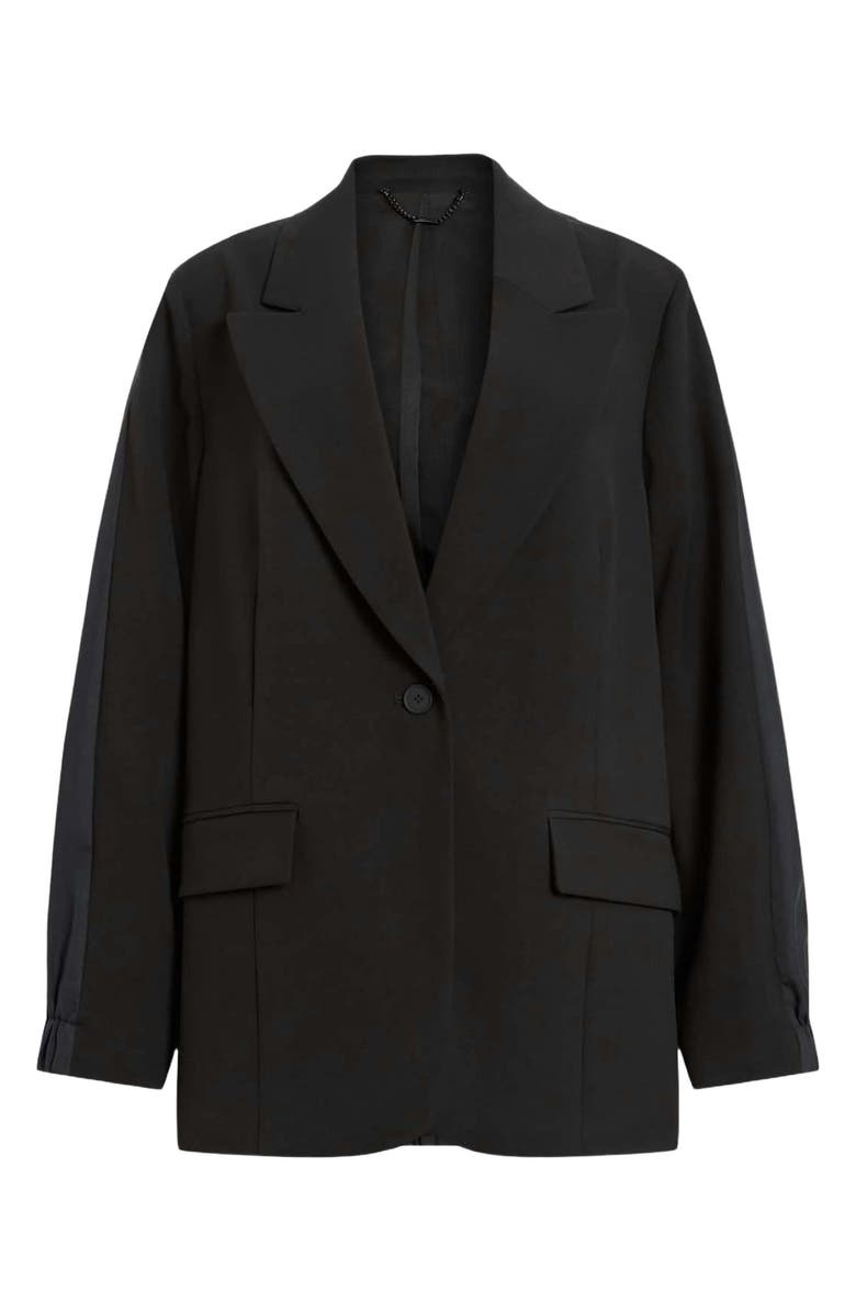 AllSaints Alassett Oversize Blazer, Alternate, color, Black