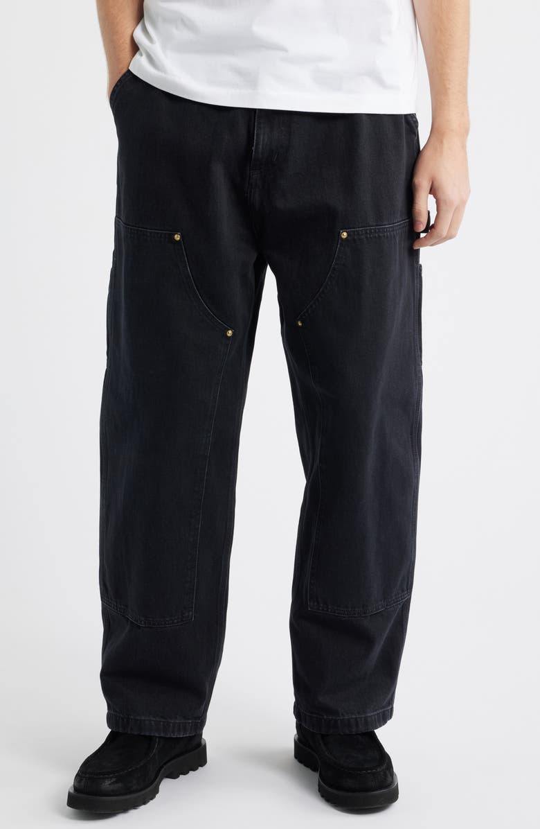 Carhartt Work In Progress Nash Double Knee Loose Fit Jeans, Main, color, Grey Multi