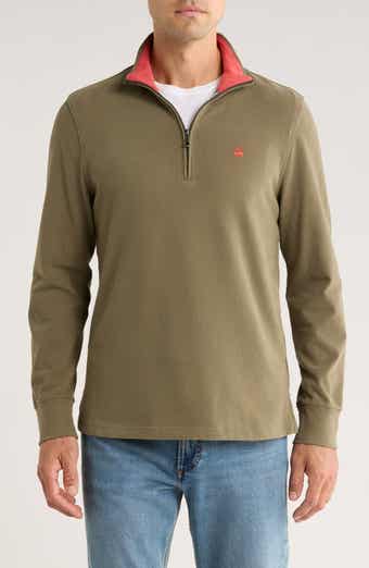 Brooks Brothers Cotton Quarter Zip Pullover