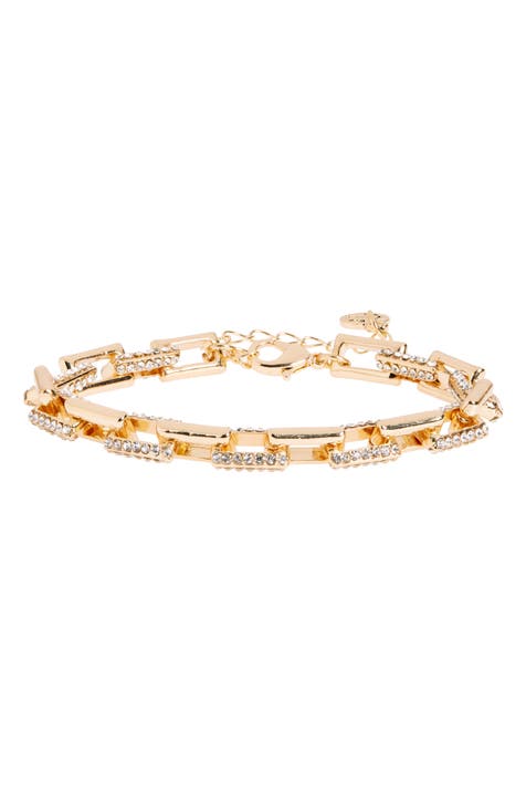 Pavé Square Link Bracelet main image 1