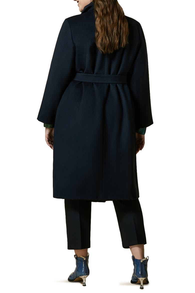 Tarantino Reversible Tie Waist Coat, Alternate, color, DARK NAVY
