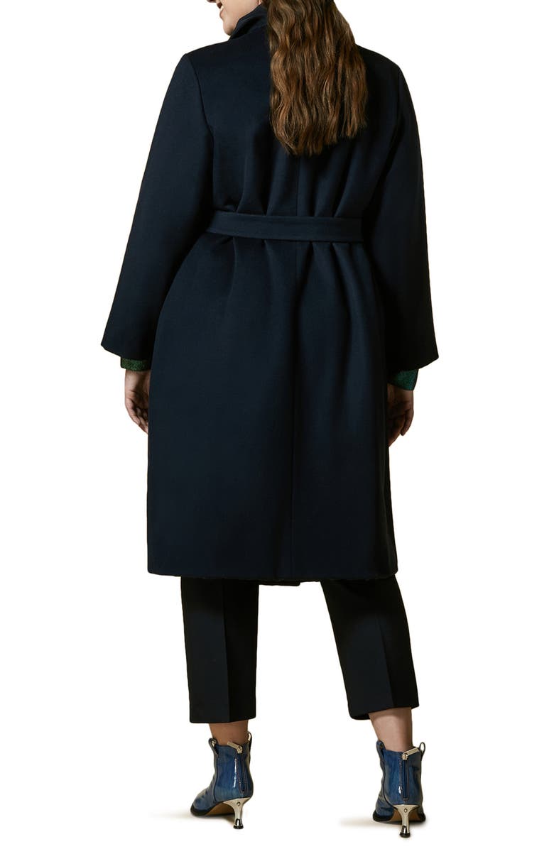 Marina Rinaldi Tarantino Reversible Tie Waist Coat, Alternate, color,