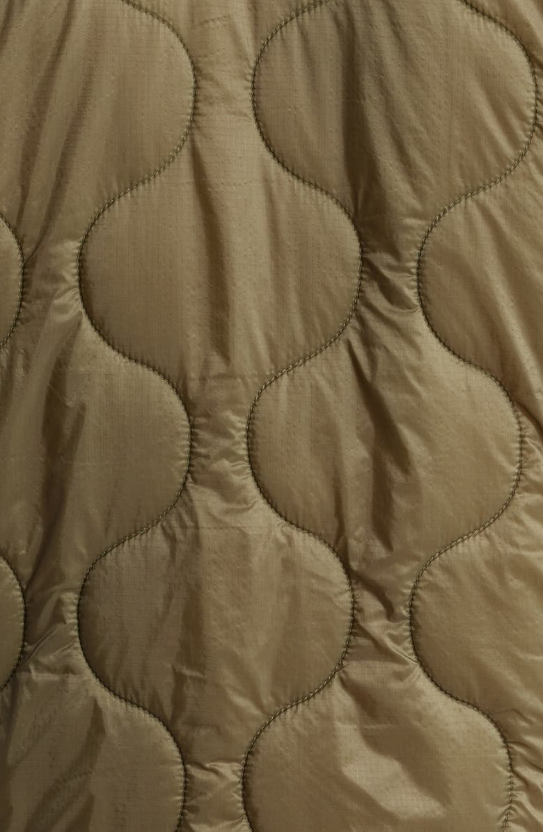 Alpha Industries Quilted Mixed Media Ripstop Utility Jacket, Alternate, color, Coyote Brown