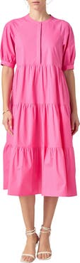 English Factory Puff Sleeve Dress