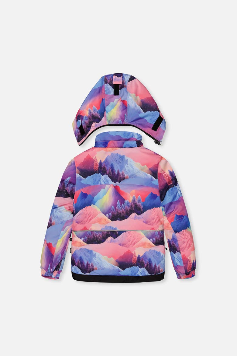 Mountain Play Jacket & Reinforced Pants Two Piece Snowsuit, Alternate, color, Pink Print with Blue Mountains