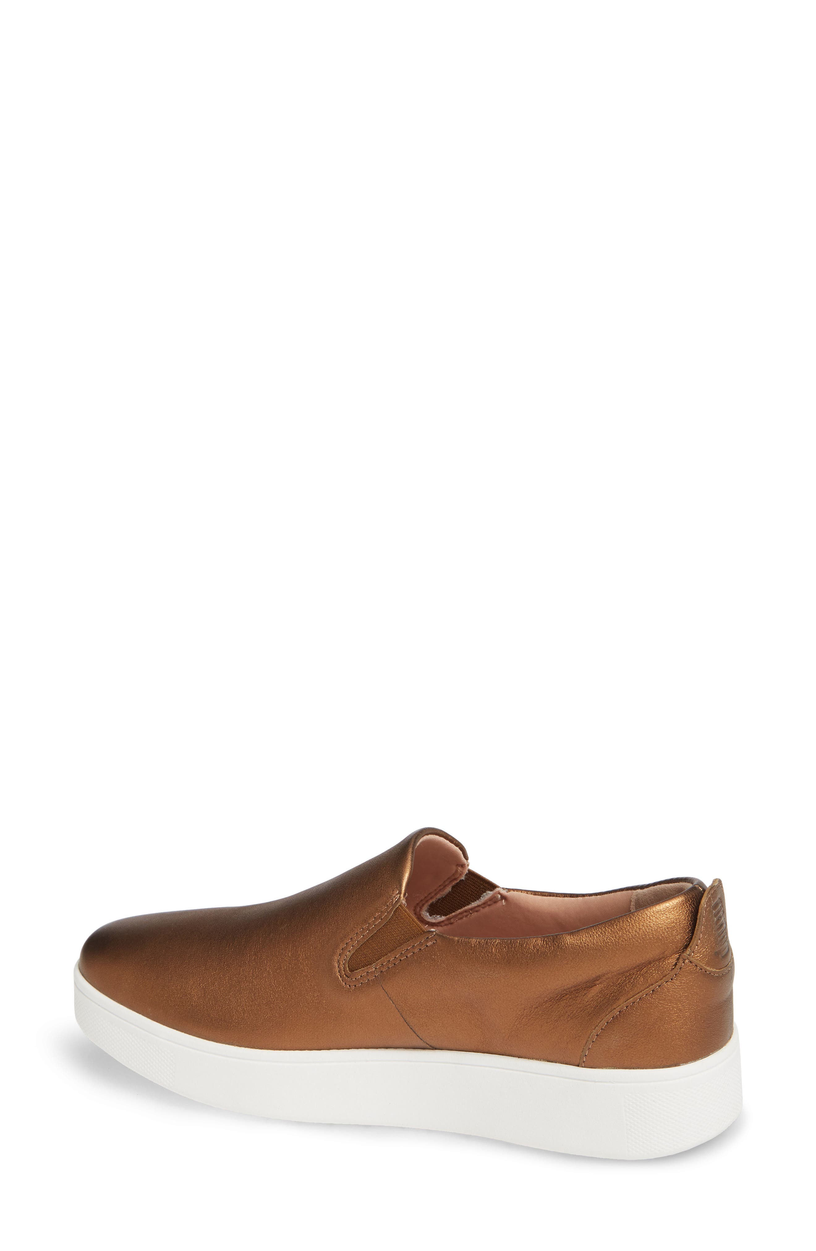 Sania Skates Slip-On Sneaker, Alternate, color, BRONZE LEATHER