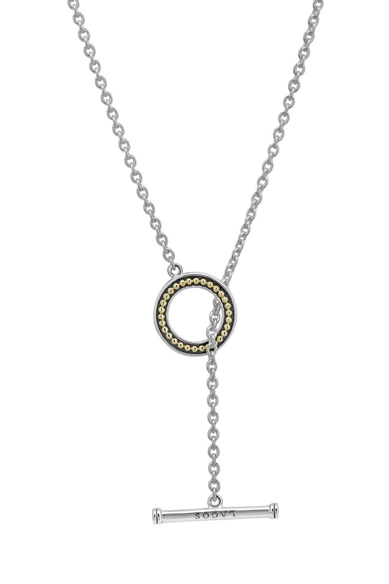 Luna Pearl Toggle Pendant Necklace, Alternate, color, SILVER/ PEARL