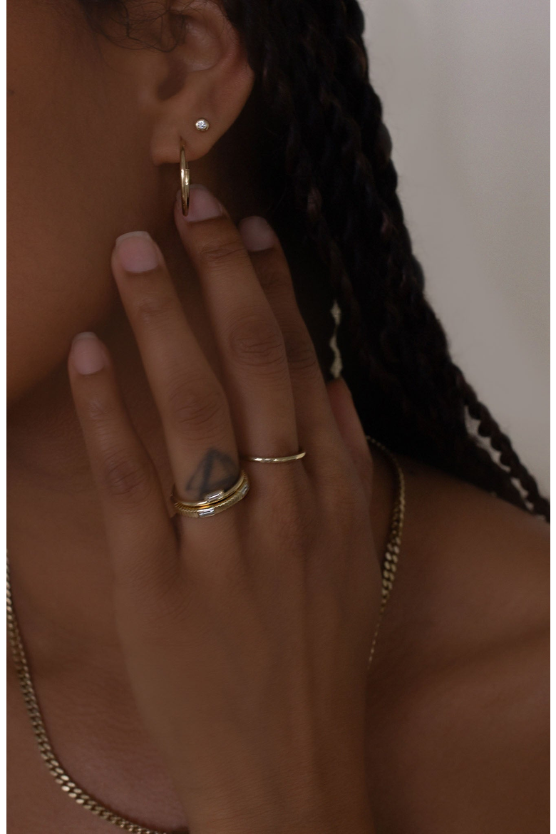 Capri Curb Chain Necklace, Alternate, color, Gold