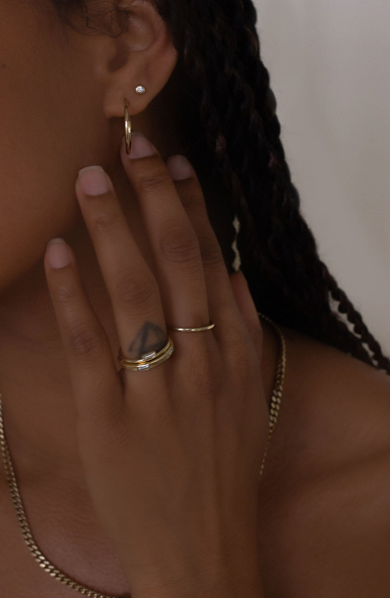 Kinn Capri Curb Chain Necklace, Alternate, color, Gold