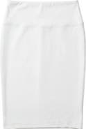 ELLE COUTURE Ladies Long Ponte Pencil Skirt - Elastic Waist
