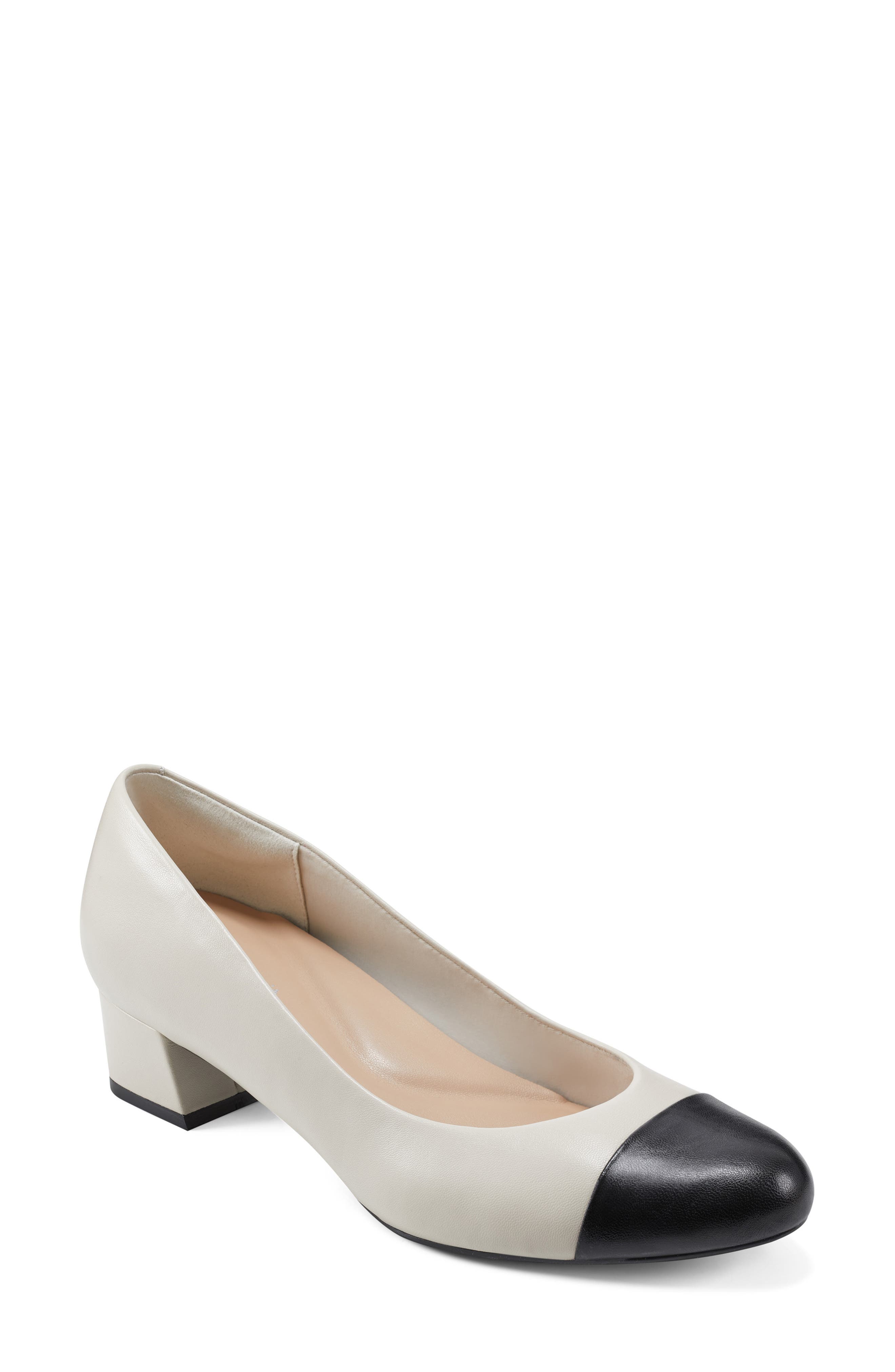 Lucinda Cap Toe Pump, Main, color, IVORY