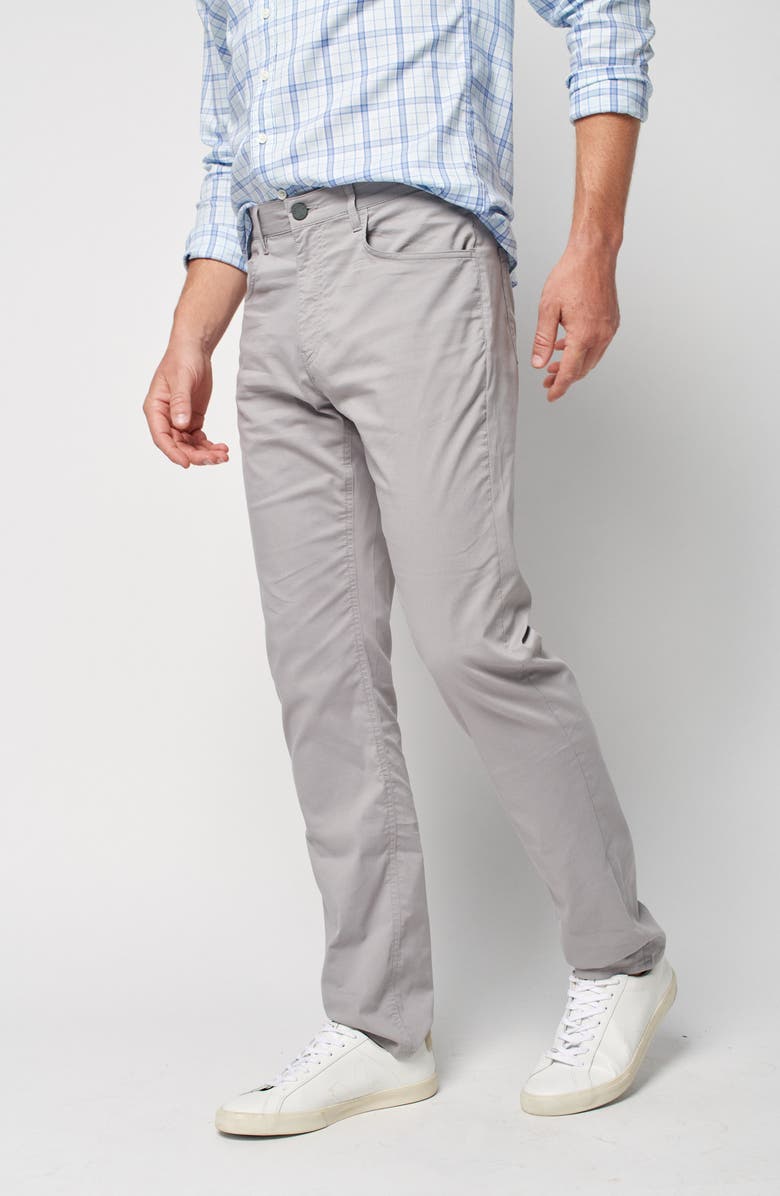 Faherty Movement Organic Cotton Blend Pants, Alternate, color, Fossil