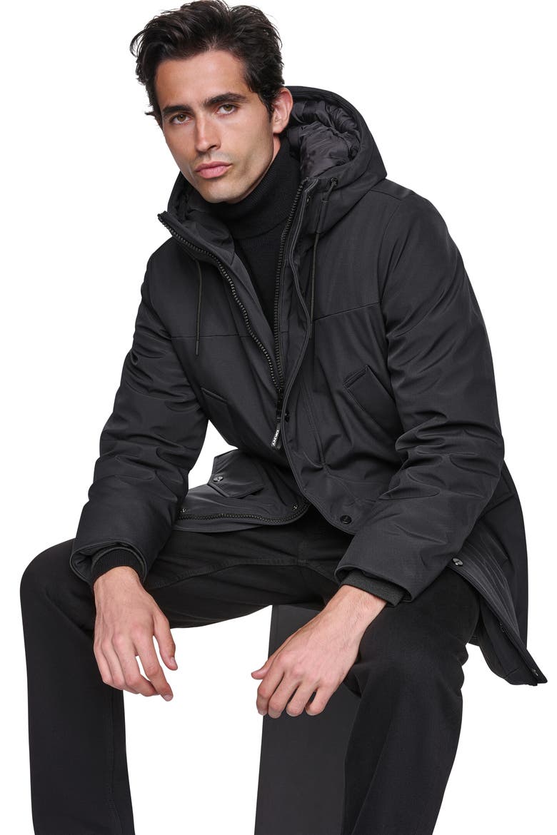 Urban Water Resistant Parka, Alternate, color, BLACK