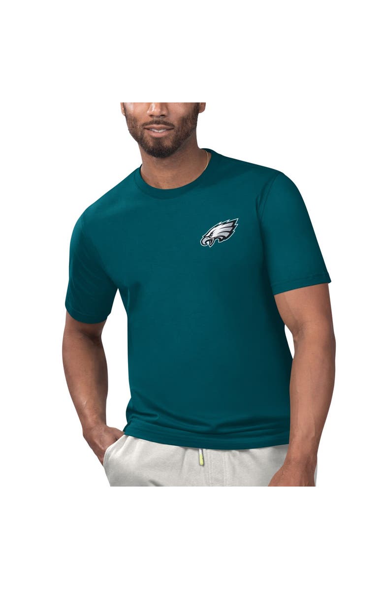 Margaritaville Men's Margaritaville Midnight Green Philadelphia Eagles Licensed to Chill T-Shirt, Alternate, color, 