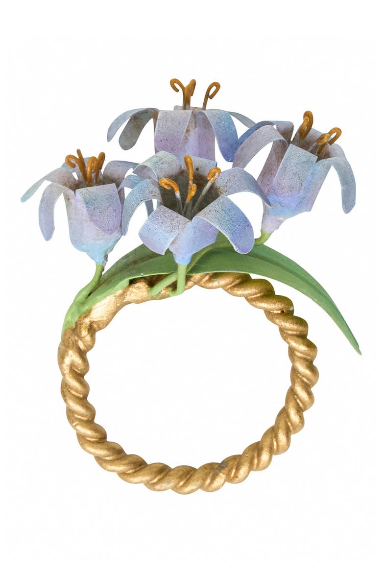 Meadow Set of 4 Napkin Rings, Alternate, color, MULTI
