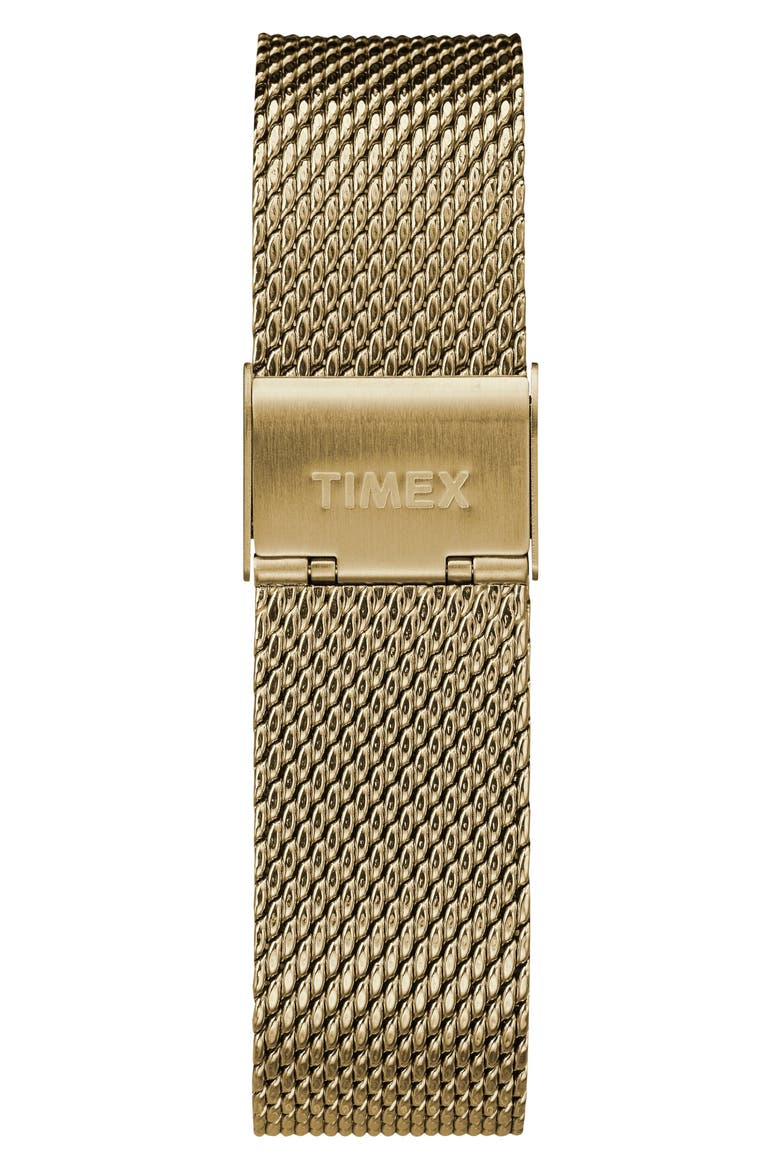 Fairfield Chronograph Mesh Strap Watch, 41mm, Alternate, color, GOLD/ WHITE/ GOLD