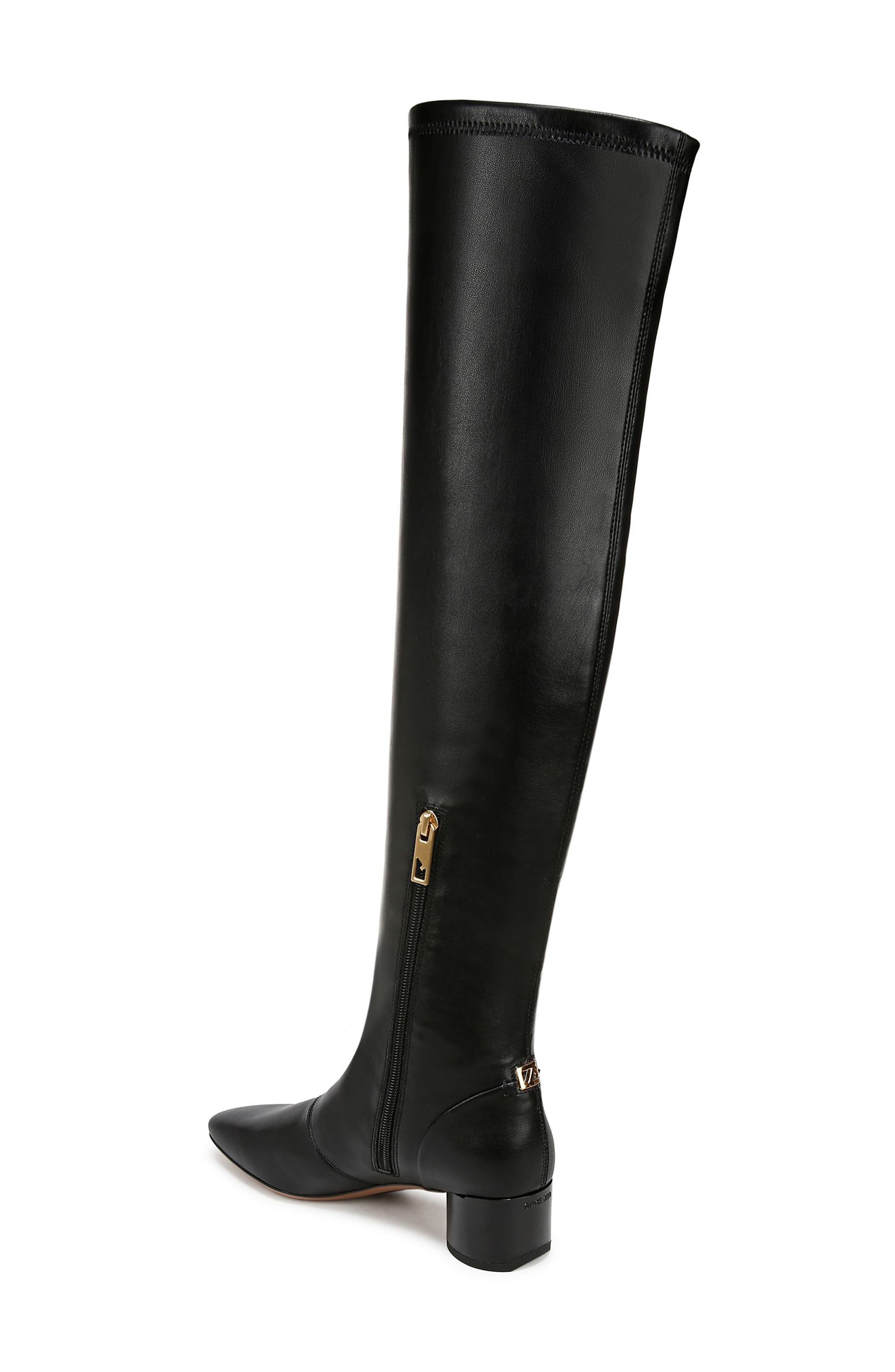 Franco Sarto Novara Over the Knee Boot, Alternate, color, Black