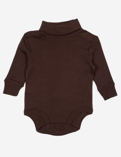 Baby Turtleneck Bodysuit, Cotton Long Sleeve