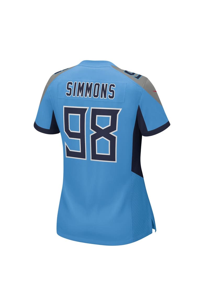 Women's Nike Jeffery Simmons  Light Blue Tennessee Titans Team Game Jersey, Alternate, color, Light Blue