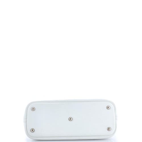Pre-owned Hermes Hermes Bolide Bag Clemence 31 In White