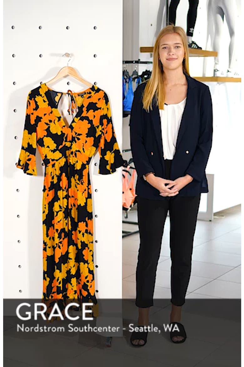 Bold Floral Midi Dress video