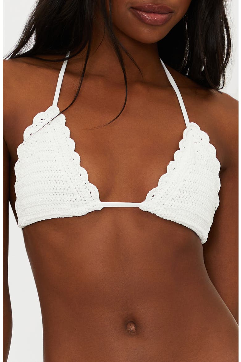 Winona Scalloped Bikini Top, Main, color, WHITE