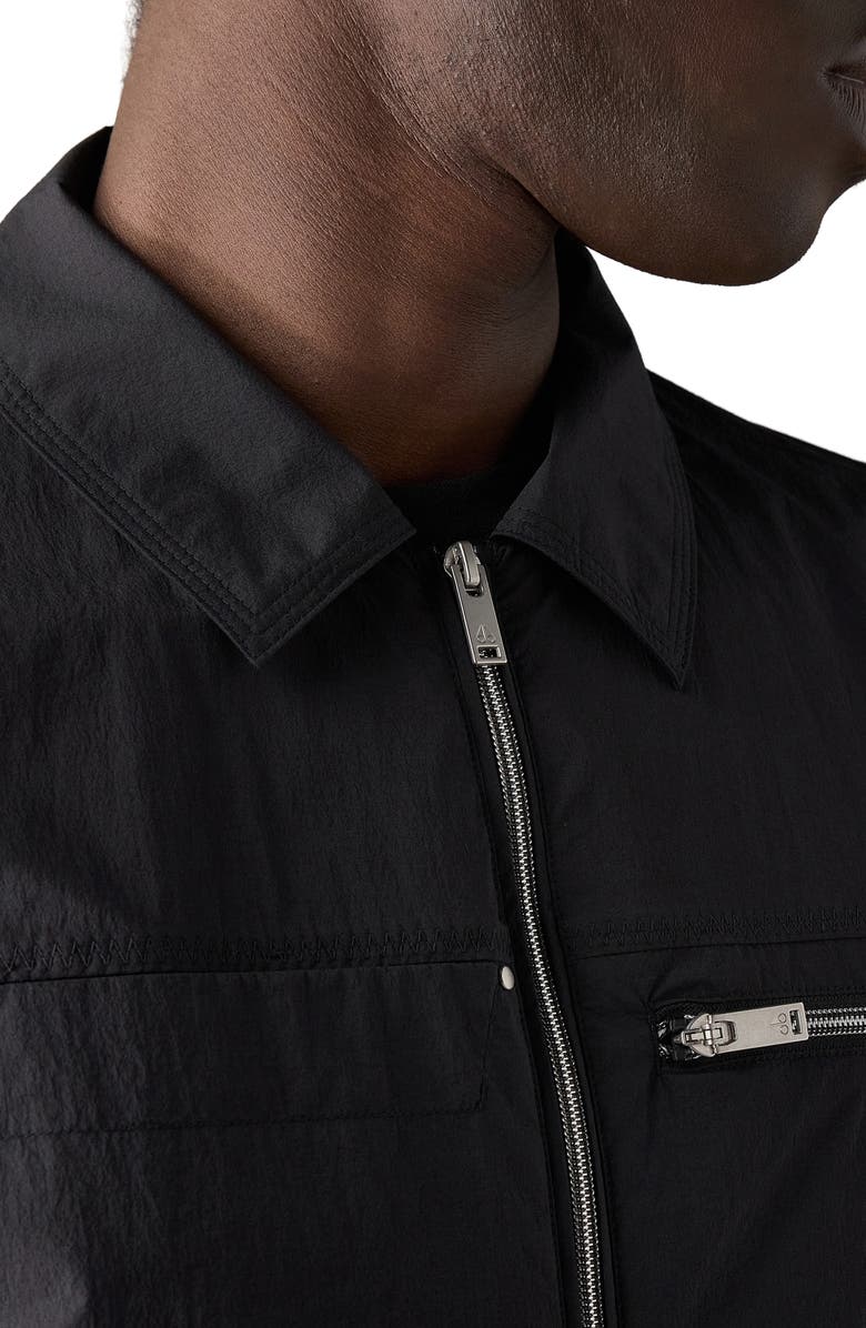 Moose Knuckles Topflight Water Repellent Shirt Jacket, Alternate, color, Black